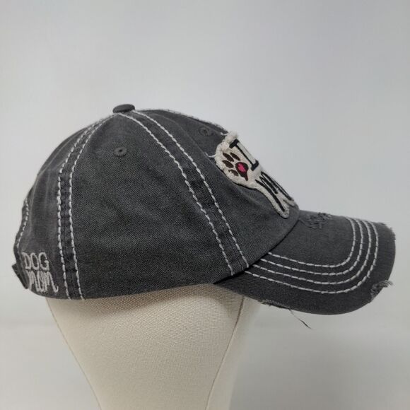 KBETHOS Women's Dog Mom Strapback Hat Gray Adjustable Patch Logo - Picture 6 of 13